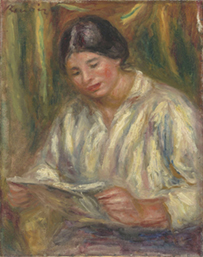 <p><b><i>La liseuse blanche</i>,<br/>1915-1916<br/>Auguste Renoir</b><br/><br/></p>